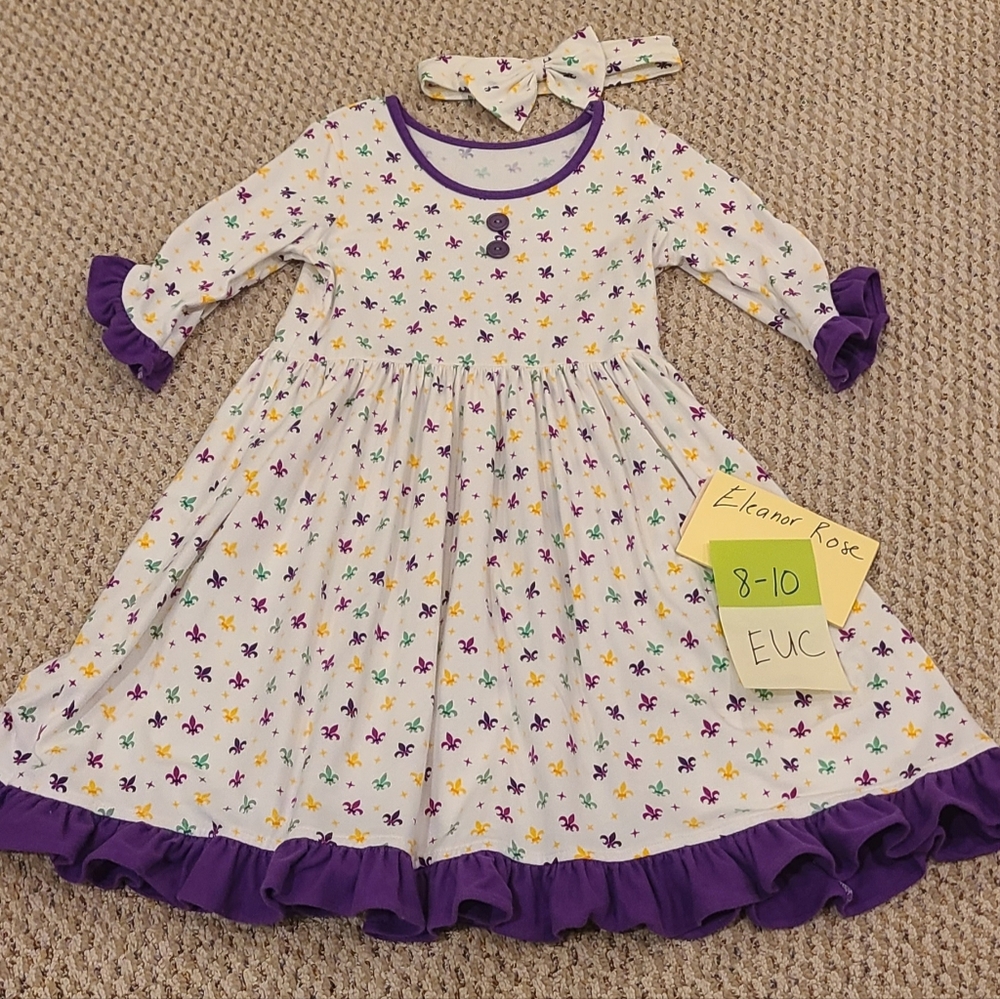 Eleanor Rose Multicolor Mardi Gras Dress